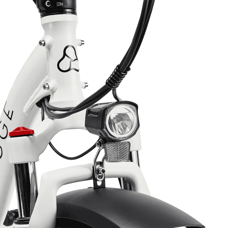 HYGGE Vester Step All Terrain Foldable Fat Tyres Electric Bike - Top Speed 15.5mph | 50mi Range | 48V Battery | 250W Power - Heron White