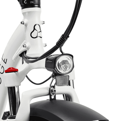 HYGGE Vester Step All Terrain Foldable Fat Tyres Electric Bike - Top Speed 15.5mph | 50mi Range | 48V Battery | 250W Power - Heron White