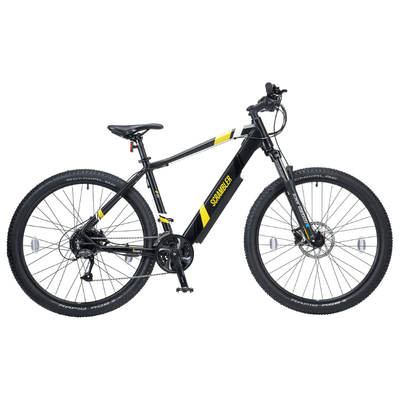 MARK2 Scrambler Lightweight Hard Tail Commuter Electric Mountain Bike - Top Speed 15.5mph | 60mi Range | 250W Power - eMTB