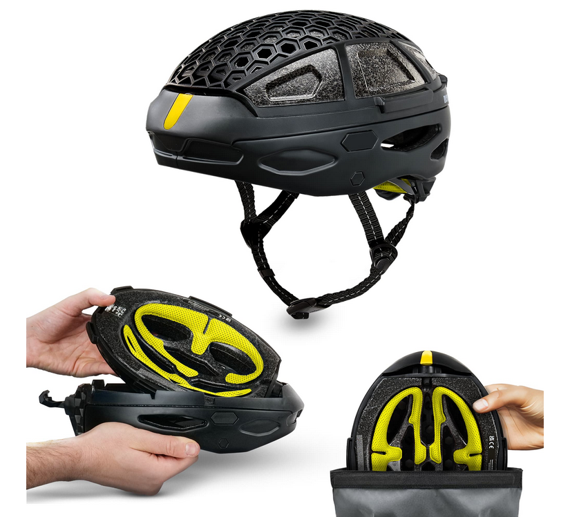 NEWLANE Foldable Bike Helmet – Ultra-Compact Urban Cycling Helmet (UK Certified)