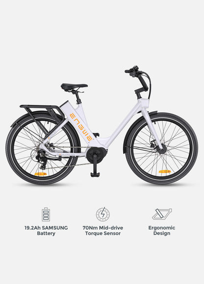 ENGWE P275 ST Commuting Electric Bike - Top Speed 15.5mph | 161mi Range | Torque Sensor | Mid-drive Motor | 250W Power
