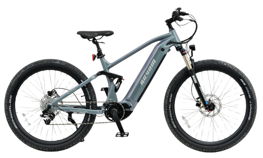 REVOM M1 Full Suspension eMTB 250w 15.5mph 60mi Range 95Nm 10 Speed