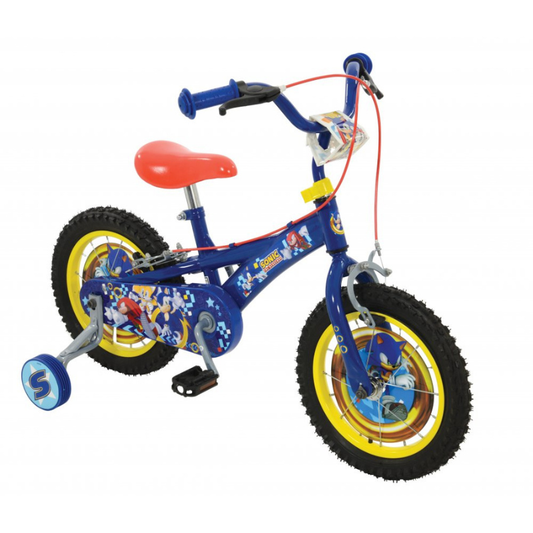 Sonic 14” Kids Bike with Stabilisers – Official Licensed Character Bike | UK