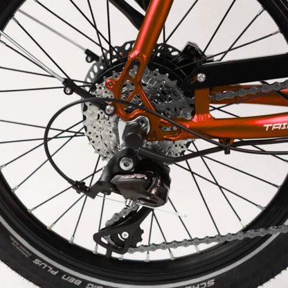 WISPER TAILWIND 806 Encore Low Step Folding E-Bike 15.5mph 250W RED