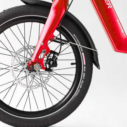WISPER TAILWIND 806 Encore Low Step Folding E-Bike 15.5mph 250W RED