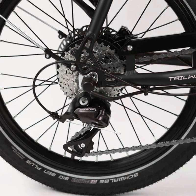 WISPER TAILWIND 806 Encore Low Step Folding E-Bike 15.5mph 250W BLACK