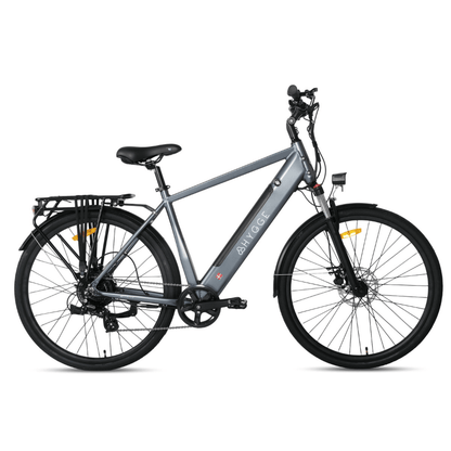HYGEE AARHUS Urban Explorer Crossbar Electric Bike - Top Speed 15.5mph | 50mi Range | 250W Power - Graphite Grey