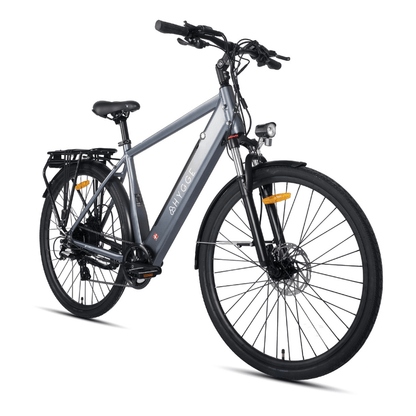 HYGEE AARHUS Urban Explorer Crossbar Electric Bike - Top Speed 15.5mph | 50mi Range | 250W Power - Graphite Grey