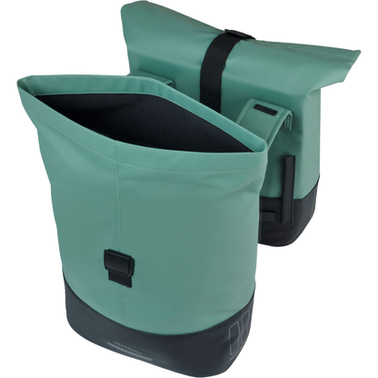 Basil Cove Double Pannier Bag 32L – Recycled Water-Resistant Bike Bag for Rear Rack