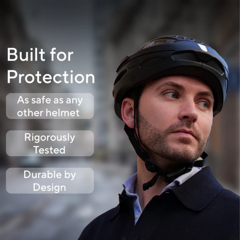 NEWLANE Foldable Bike Helmet with MIPS advanced impact protection– Ultra-Compact Urban Cycling Helmet (UK Road Certified)