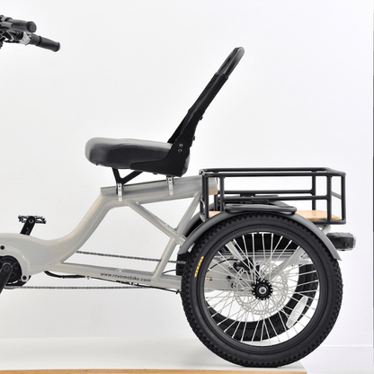 REVOM T4 Semi Recumbent Foldable Electric Tricycle - Top Speed 15.5mph | 35mile Range | 90Nm Torque | 250W Power