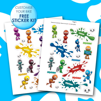 SQUISH 16 Kids Bike Red BMX (free sticker set)