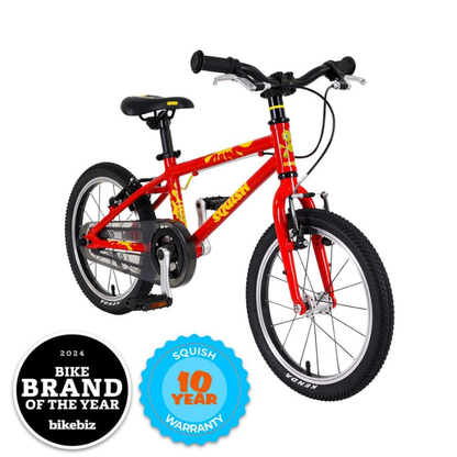 SQUISH 16 Kids Bike Red BMX (free sticker set)