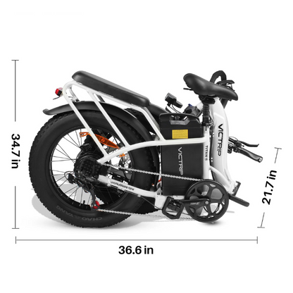 VICTRIP TITAN S Foldable E-bike 250w 15.5mph 298km