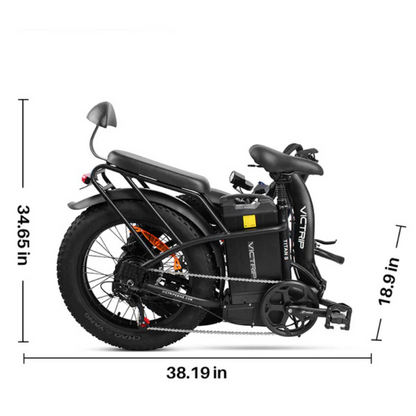 VICTRIP TITAN S Foldable E-bike 250w 15.5mph 298km