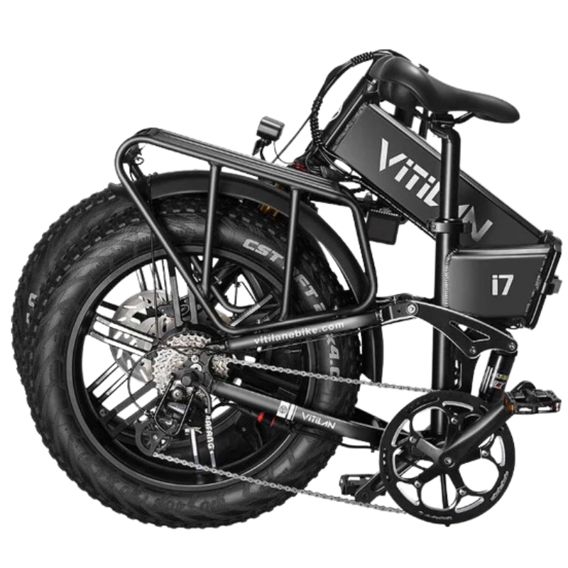 Vitilan I7 Pro 3.0 Folding Electric Bike – 750W Power, 48V 20Ah Samsung Battery, Fat Tyres