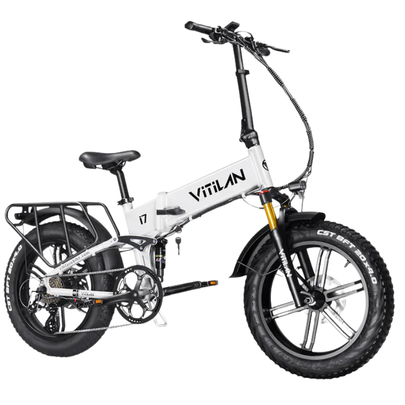 Vitilan I7 Pro 3.0 Folding Electric Bike – 750W Power, 48V 20Ah Samsung Battery, Fat Tyres
