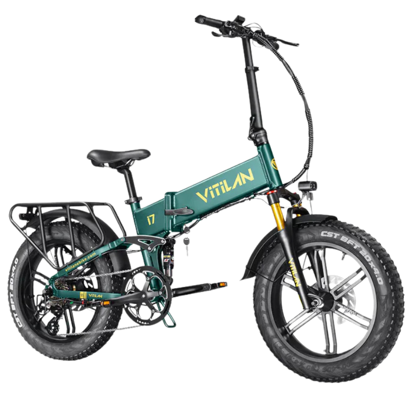 Vitilan I7 Pro 3.0 Folding Electric Bike – 750W Power, 48V 20Ah Samsung Battery, Fat Tyres