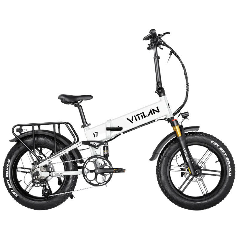 Vitilan I7 Pro 3.0 Folding Electric Bike – 750W Power, 48V 20Ah Samsung Battery, Fat Tyres
