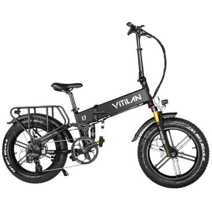 Vitilan I7 Pro 3.0 Folding Electric Bike – 750W Power, 48V 20Ah Samsung Battery, Fat Tyres