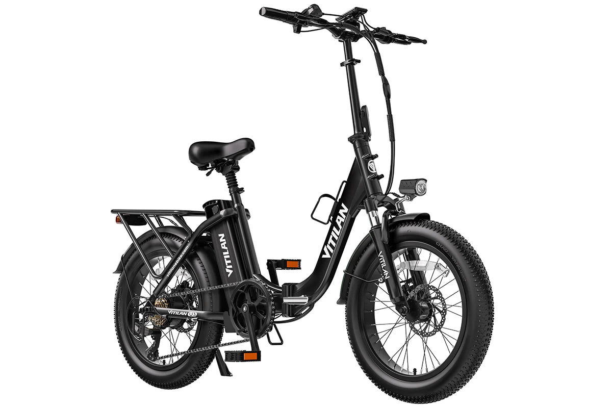 VITILAN U3 Folding Electric Bike – 750W Power - 28mph - 48V 13Ah | Step-Through Compact eBike