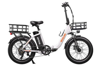 VITILAN U3 Folding Electric Bike – 750W Power - 28mph - 48V 13Ah | Step-Through Compact eBike