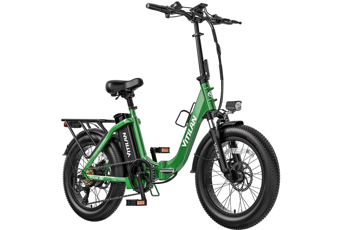 VITILAN U3 Folding Electric Bike – 750W Power - 28mph - 48V 13Ah | Step-Through Compact eBike