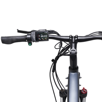 HYGEE AARHUS Urban Explorer Crossbar Electric Bike - Top Speed 15.5mph | 50mi Range | 250W Power - Graphite Grey