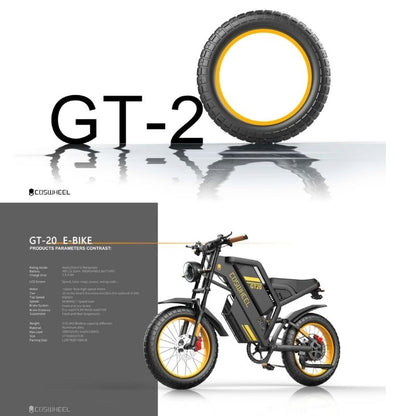 Coswheel GT20 Electric Bike 20" 1500W (Rated 1000W)