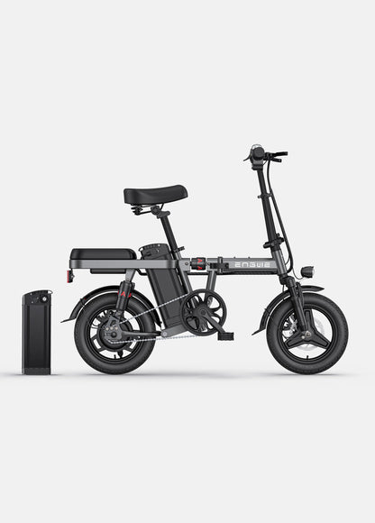 ENGWE T14 Foldable City Electric Bike - 1OAh Battery | Top Speed 15.5mph | 50mi Range | 25OW Power