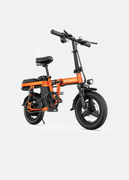 ENGWE T14 Foldable City Electric Bike - 1OAh Battery | Top Speed 15.5mph | 50mi Range | 25OW Power