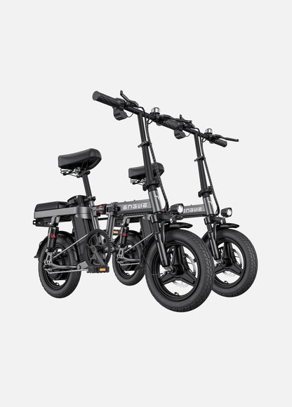 ENGWE T14 Foldable City Electric Bike - 1OAh Battery | Top Speed 15.5mph | 50mi Range | 25OW Power