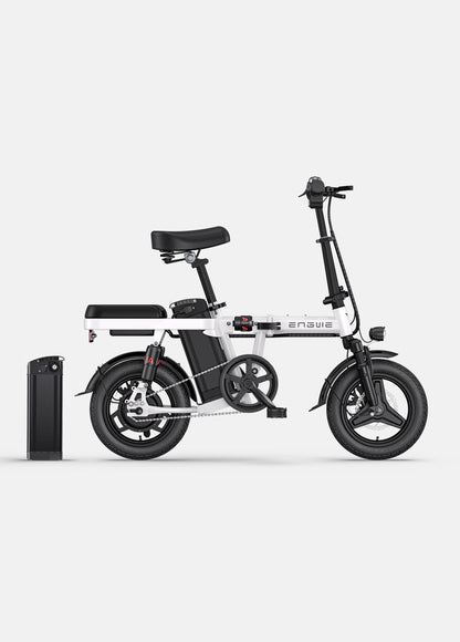 ENGWE T14 Foldable City Electric Bike - 1OAh Battery | Top Speed 15.5mph | 50mi Range | 25OW Power