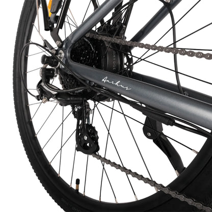 HYGEE AARHUS Urban Explorer Crossbar Electric Bike - Top Speed 15.5mph | 50mi Range | 250W Power - Graphite Grey