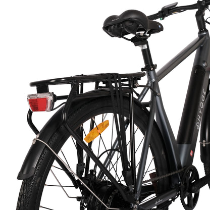 HYGEE AARHUS Urban Explorer Crossbar Electric Bike - Top Speed 15.5mph | 50mi Range | 250W Power - Graphite Grey