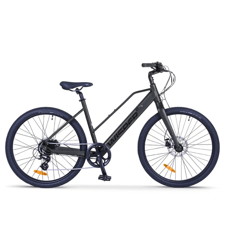 WISPER TAILWIND City Low Step Crossbar Electric Bike - Top Speed 15.5mph | 50-70mi Range | 250W Power