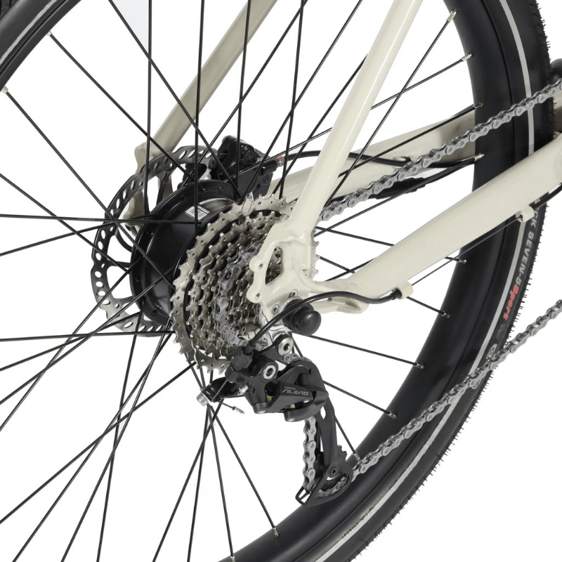 WISPER TAILWIND City Low Step Crossbar Electric Bike - Top Speed 15.5mph | 50-70mi Range | 250W Power